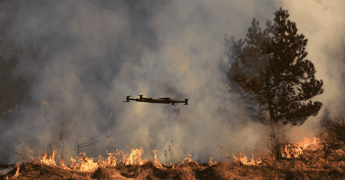 emergency drones in wildfire
