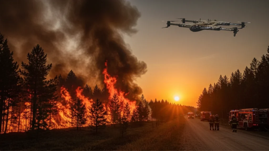 How Do firefighting drones Support Forest and Wildfire Response